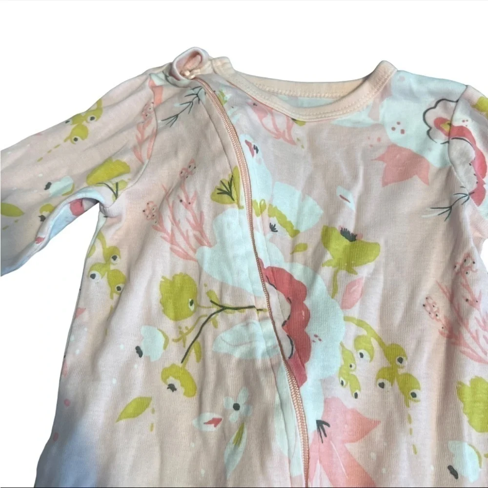 Carters little planet organic Flower footie sleeper 6 months